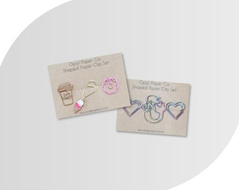 Shaped Paper Clip Sets