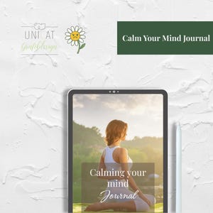 Calm Your Mind Journal | Digital Self-Care & Mindfulness Planner for iPad and Printable Use