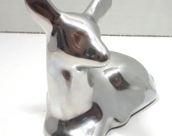 Hoselton Deer, Fawn Sculpture 1758, Figurine, Aluminum Sculpture, Modernist Sculpture, Made in Canada, Vintage, Folk Sculpture