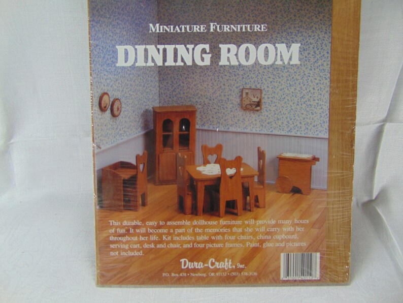 Vintage Miniature Dollhouse Furniture Kit by DuraCraft Etsy