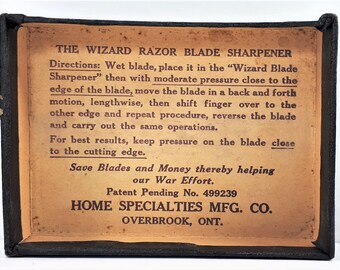 Operation of razor blade sharpeners 