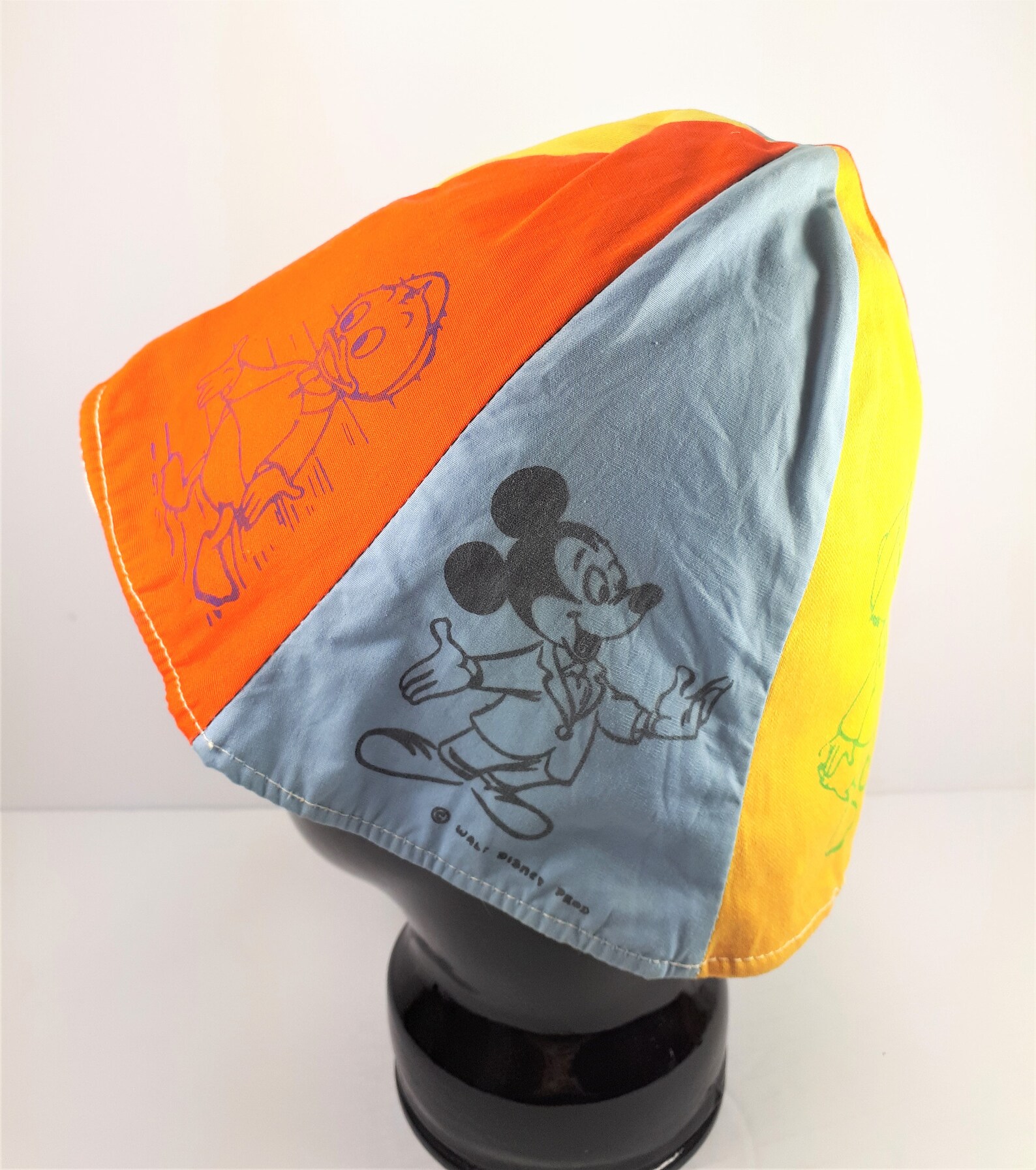 1960s Disneyland Souvenir Bucket Hat Cloth Hat with Mickey Etsy