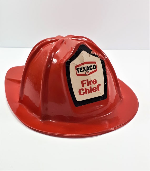 Fireman Helmet Texaco Advertisement 