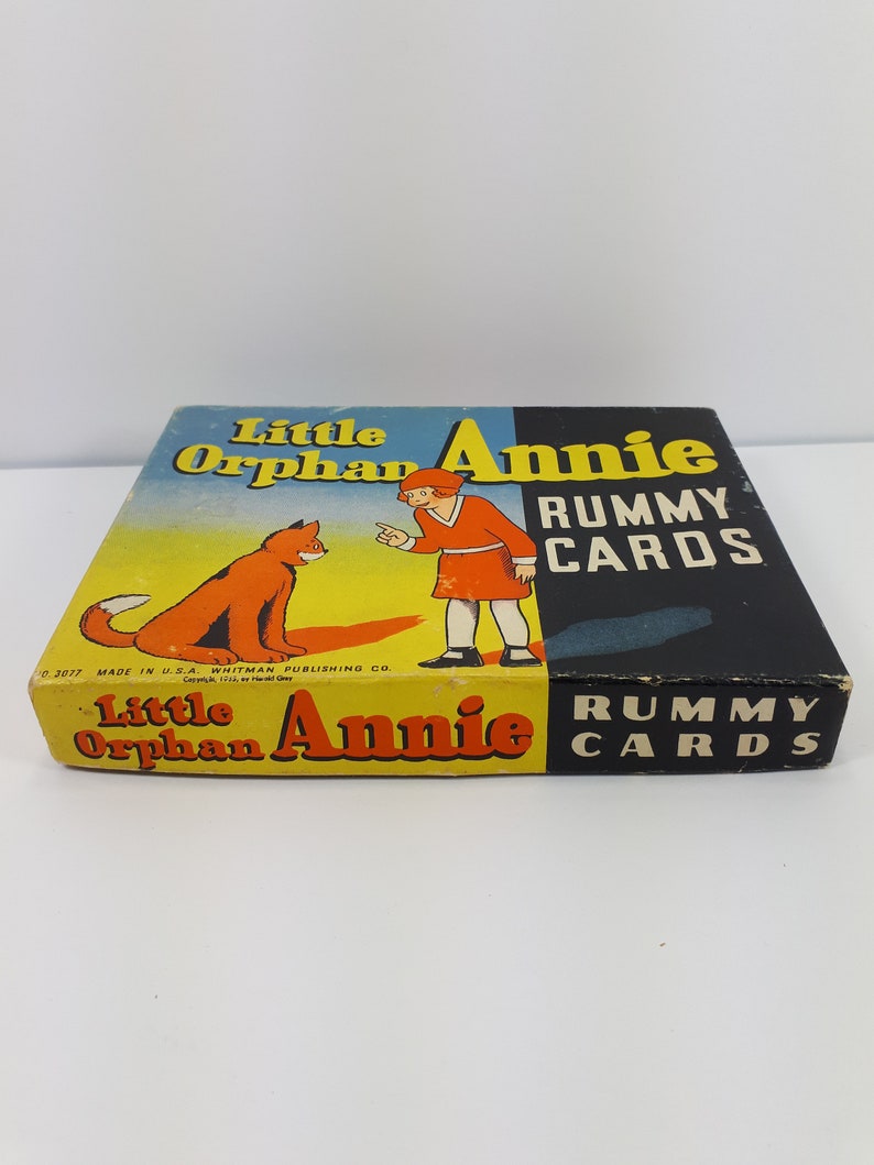 Little Orphan Annie Rummy Card Game Complete Set of 35 Cards Whitman Vintage 1935