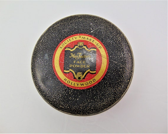 Max Factor's Face Powder Tin, Society Make-up Hollywood