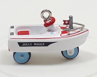 1968 Murray Jolly Roger Flagship Ornament, Miniature Kiddle Car Classics. Don Palmiter, Vintage 2000, Keepsake Ornament, Original Box