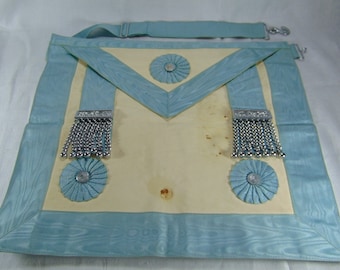 1950's Freemason, Masonic Leather Apron  with a Carrying Case