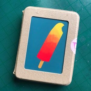 Bright Popsicle Grußkarten Set, A2 Größe 13,9x10,7cm, innen blanko,
