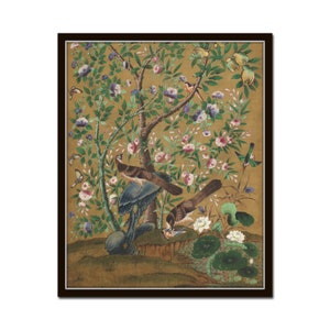 Chinoiserie Birds and Flowers No. 5, Botanical Print, Chinese Art, Vintage Art, Botanical Print, Chinoiserie Art