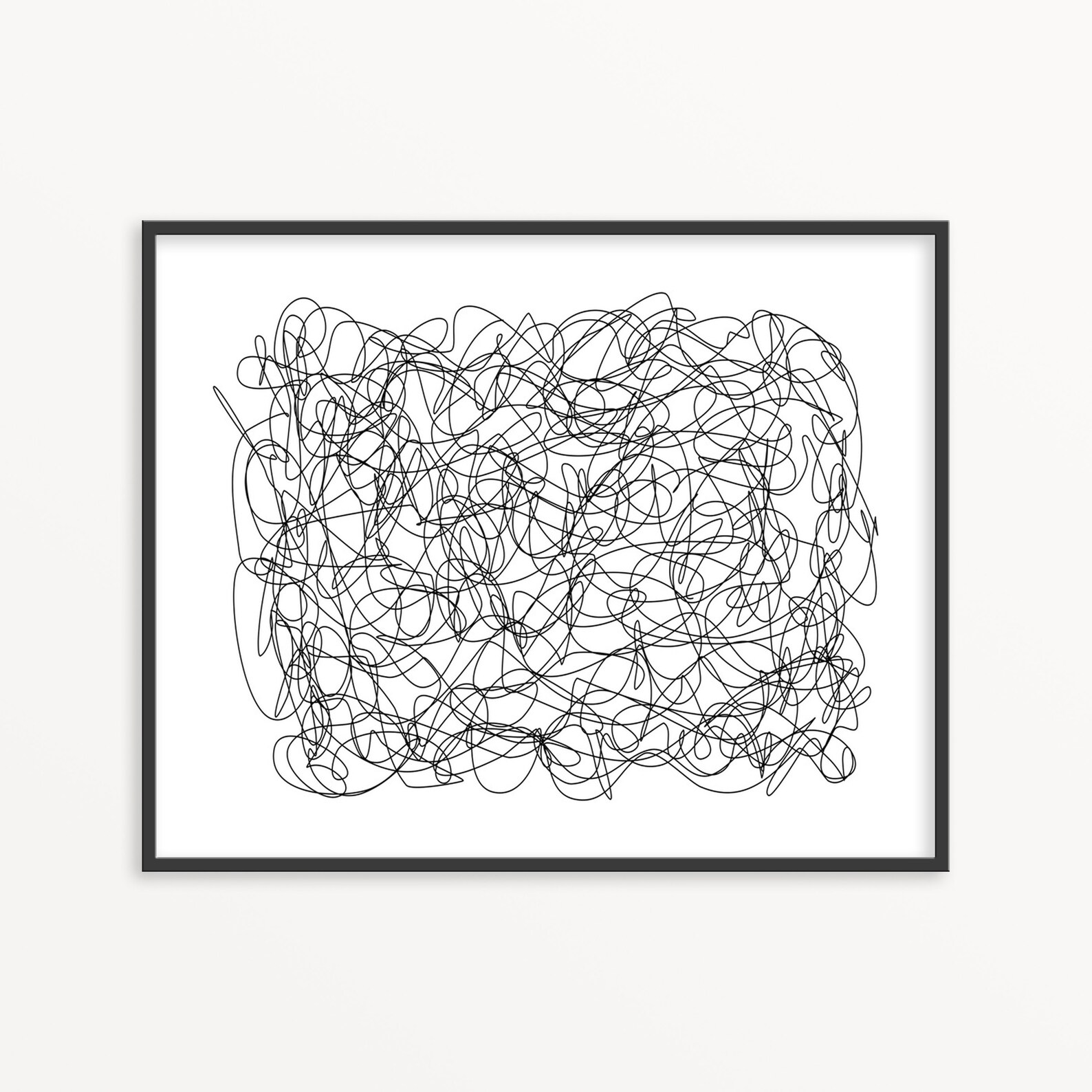 Schwarz-Weiß Abstrakter Druck Wandkunst druckbar digitaler - Etsy.de