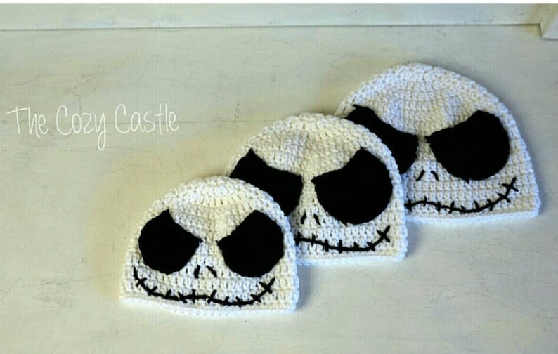 Jack Skellington Beanie CROCHET PATTERN Nightmare Before Etsy