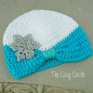 Queen Elsa beanie CROCHET PATTERN Frozen Disney character hat image 2