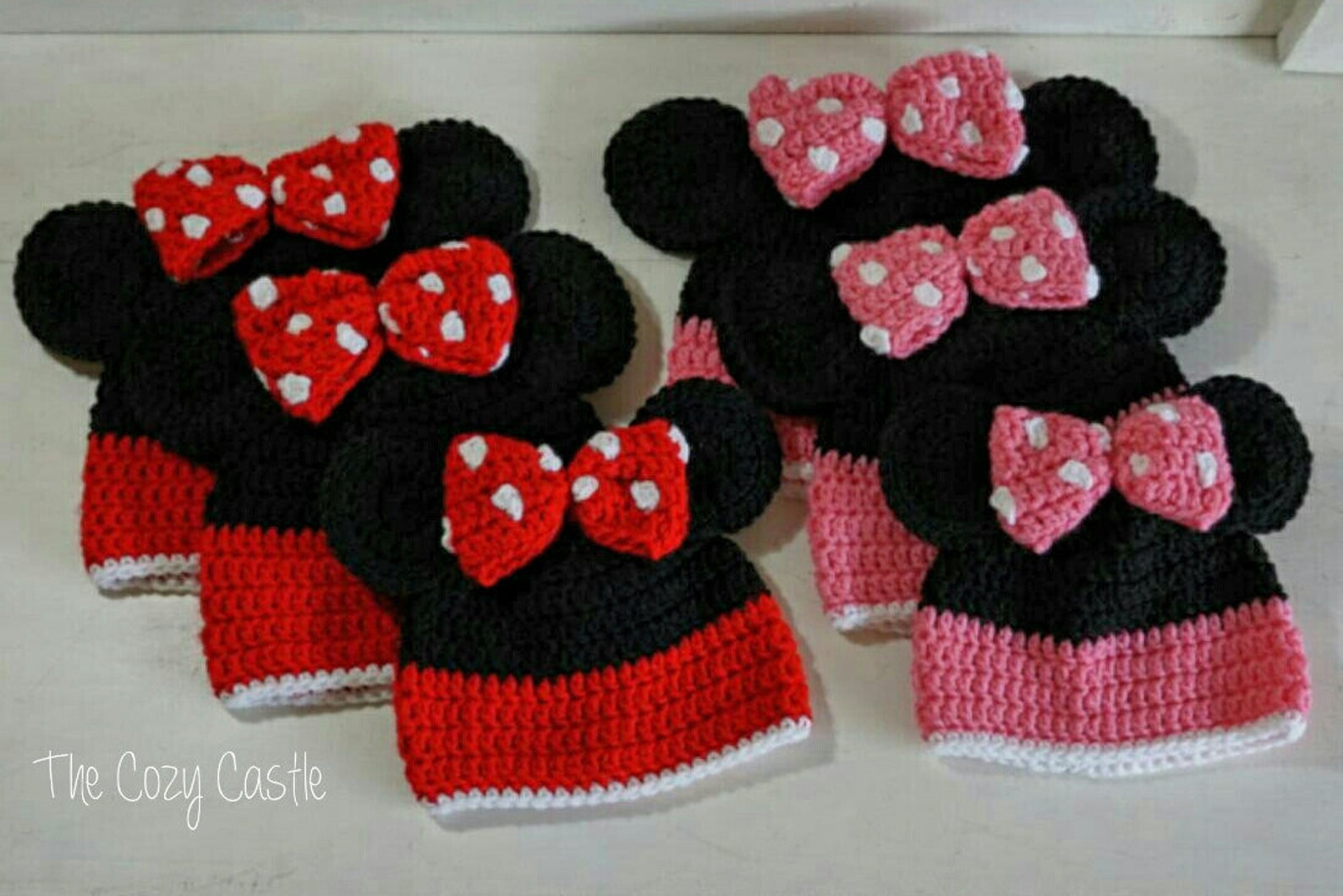 Minnie Mouse Beanie CROCHET PATTERN Disney Character Hat Etsy
