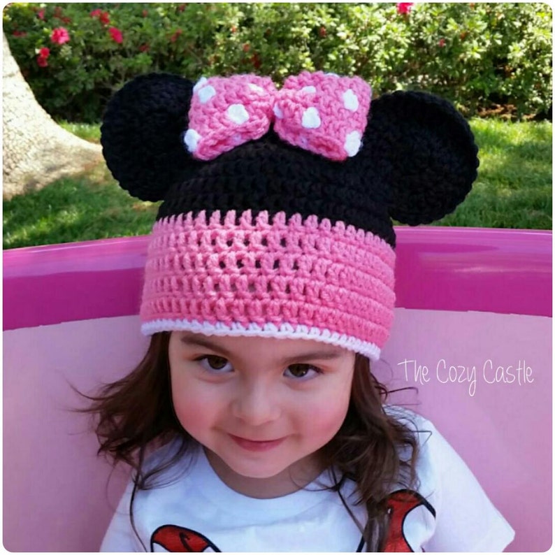 minnie mouse beanie hat