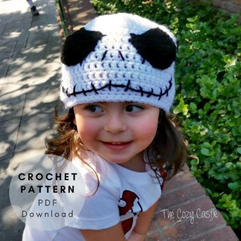 Jack Skellington Beanie CROCHET PATTERN Nightmare Before Etsy