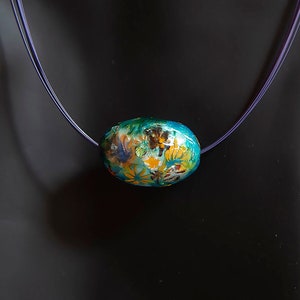 18&quot; Enamel Egg Bead Necklace