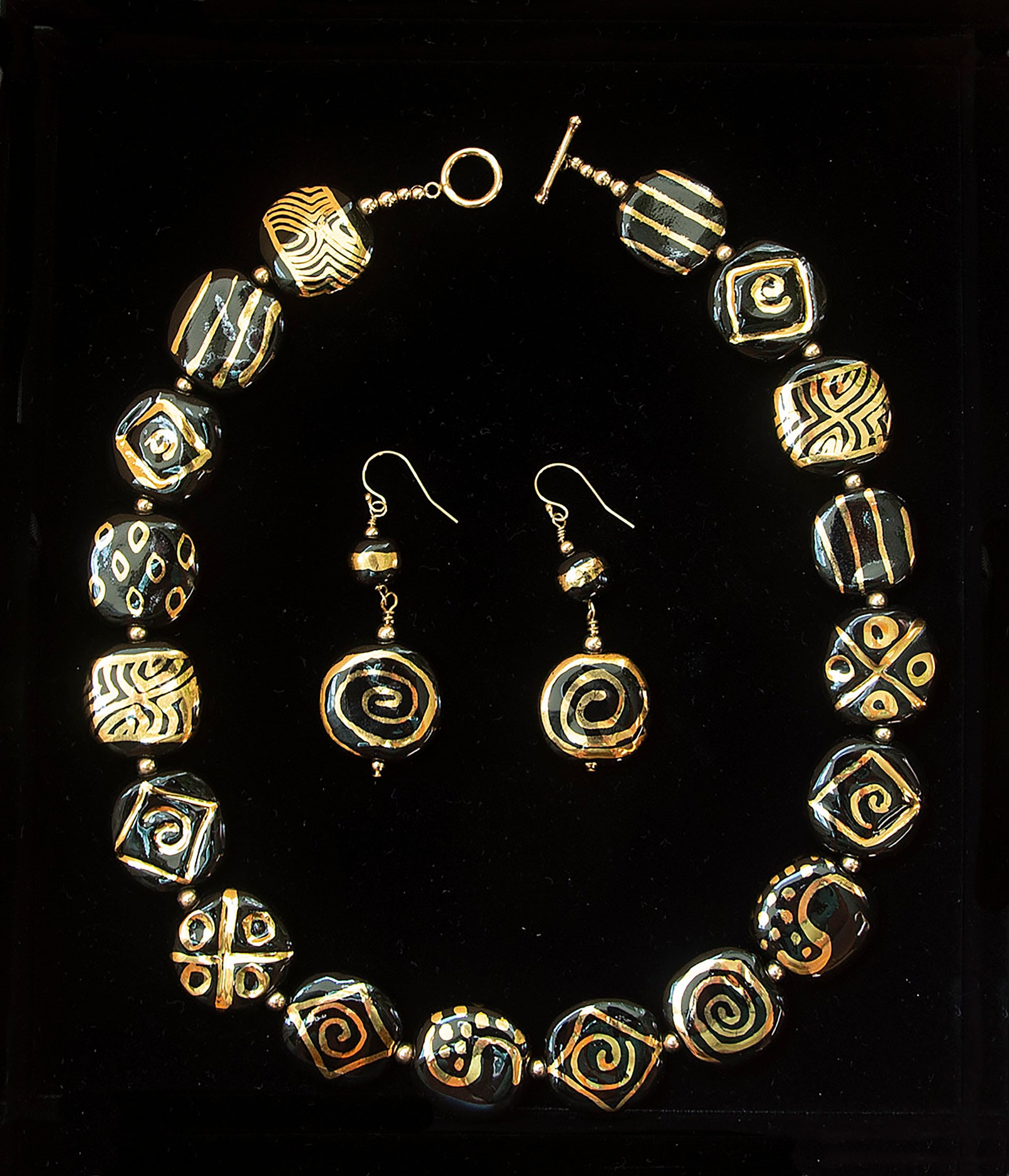 Kazuri Necklace - Pegs, Kimberly 18