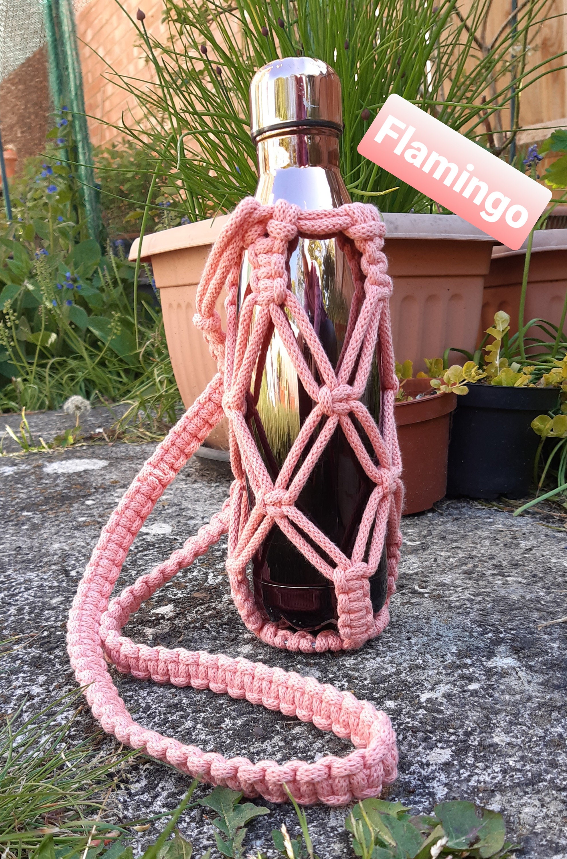 Handmade Macrame Bottle Holder Etsy UK