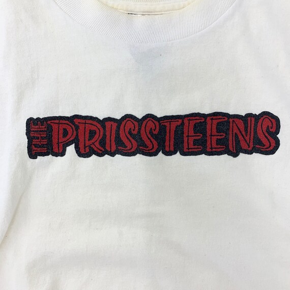 Vintage Prissteens Punk Band T-Shirt 1990s - image 5