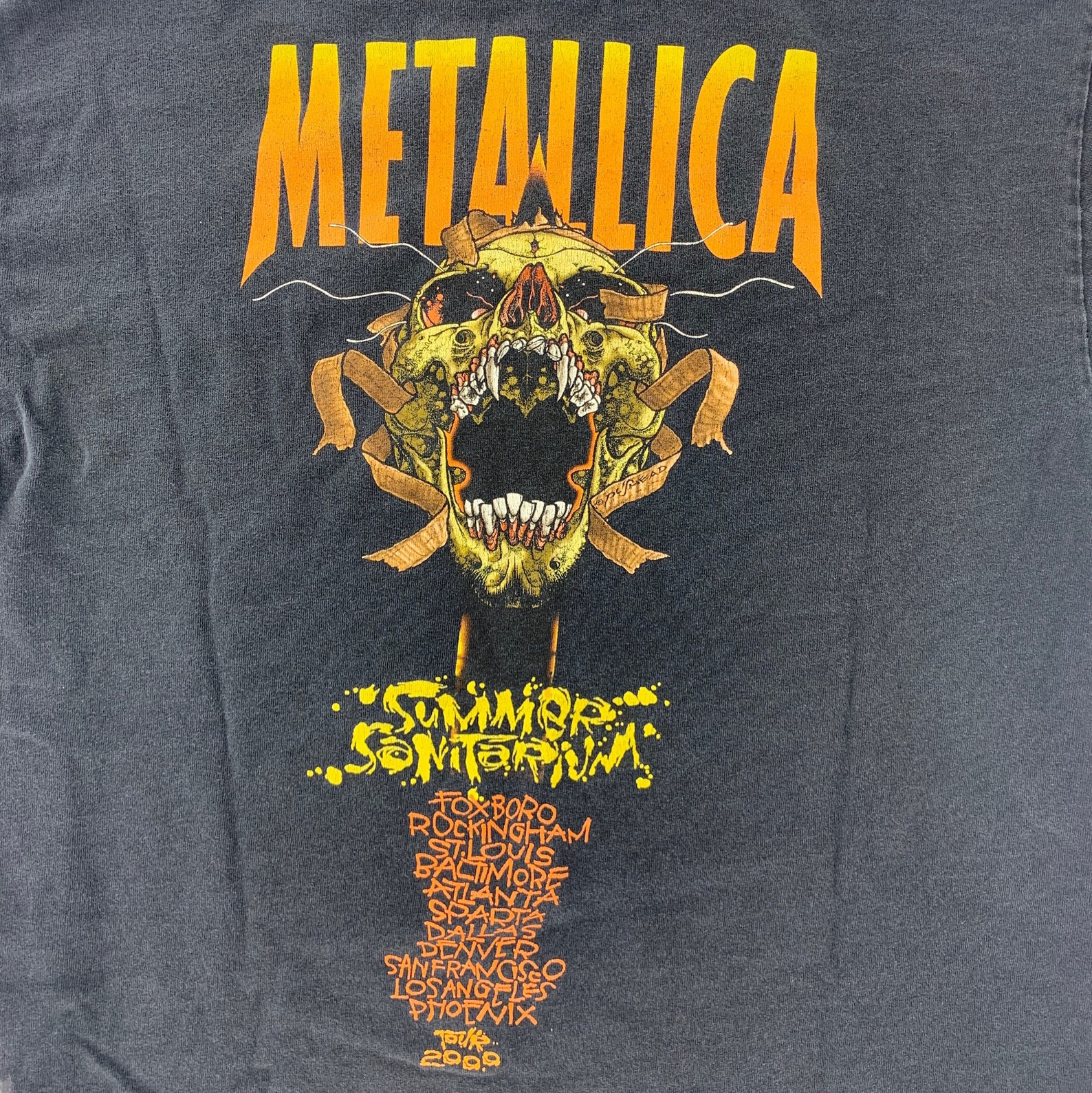 Vintage Y2k 2000 Metallica Summer Sanitarium Pushead Tour Tshirt S/M