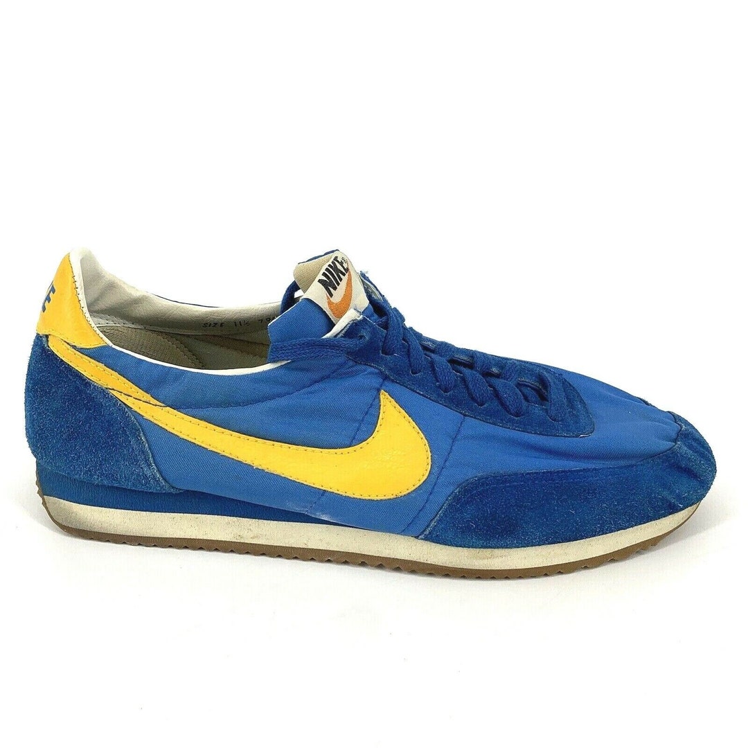Vintage 1979 NIKE RUNNERS Made in Korea Blue Yellow Oceania Diablo 70s