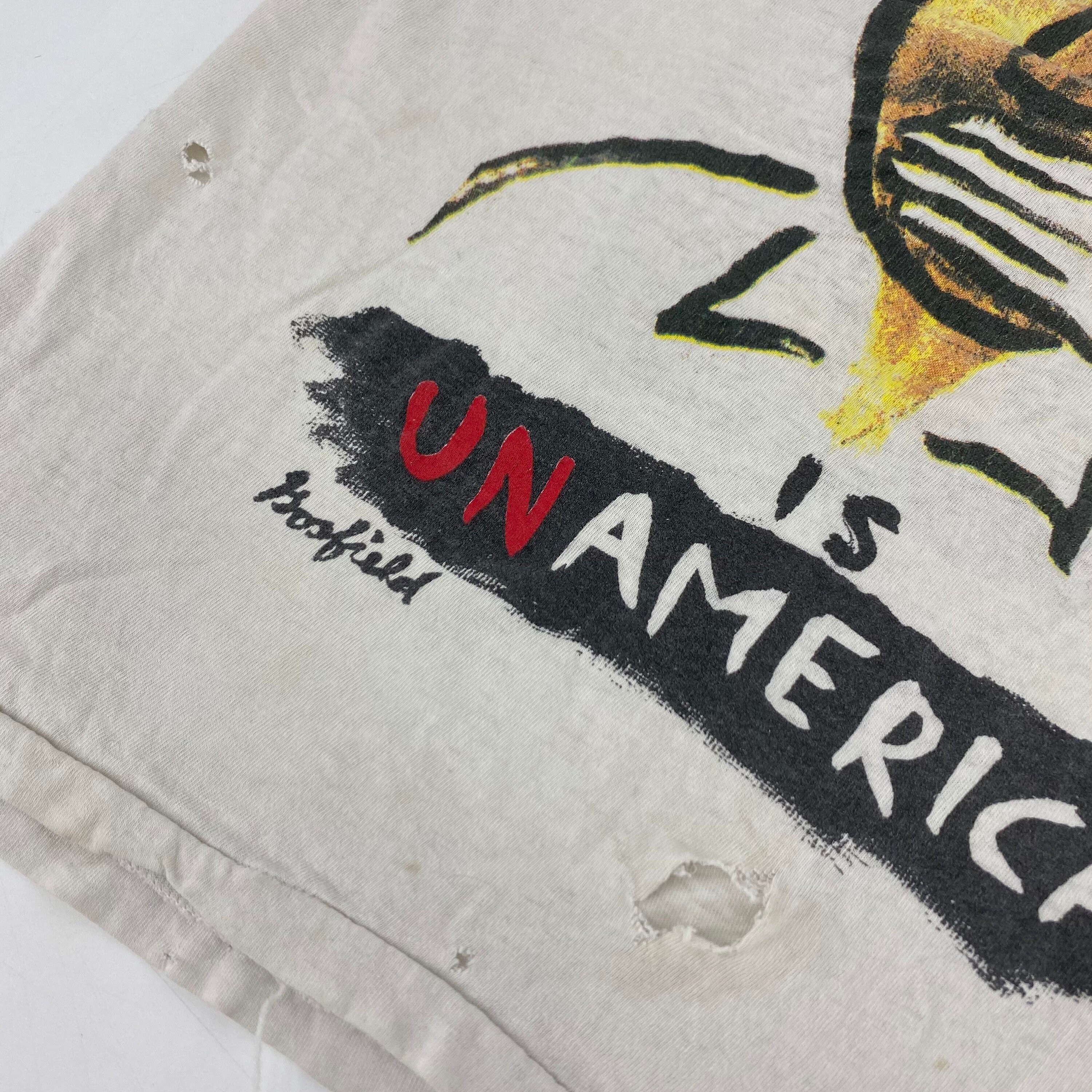 Vintage 1990 MTV VMA Censorship is Unamerican T-shirt Single