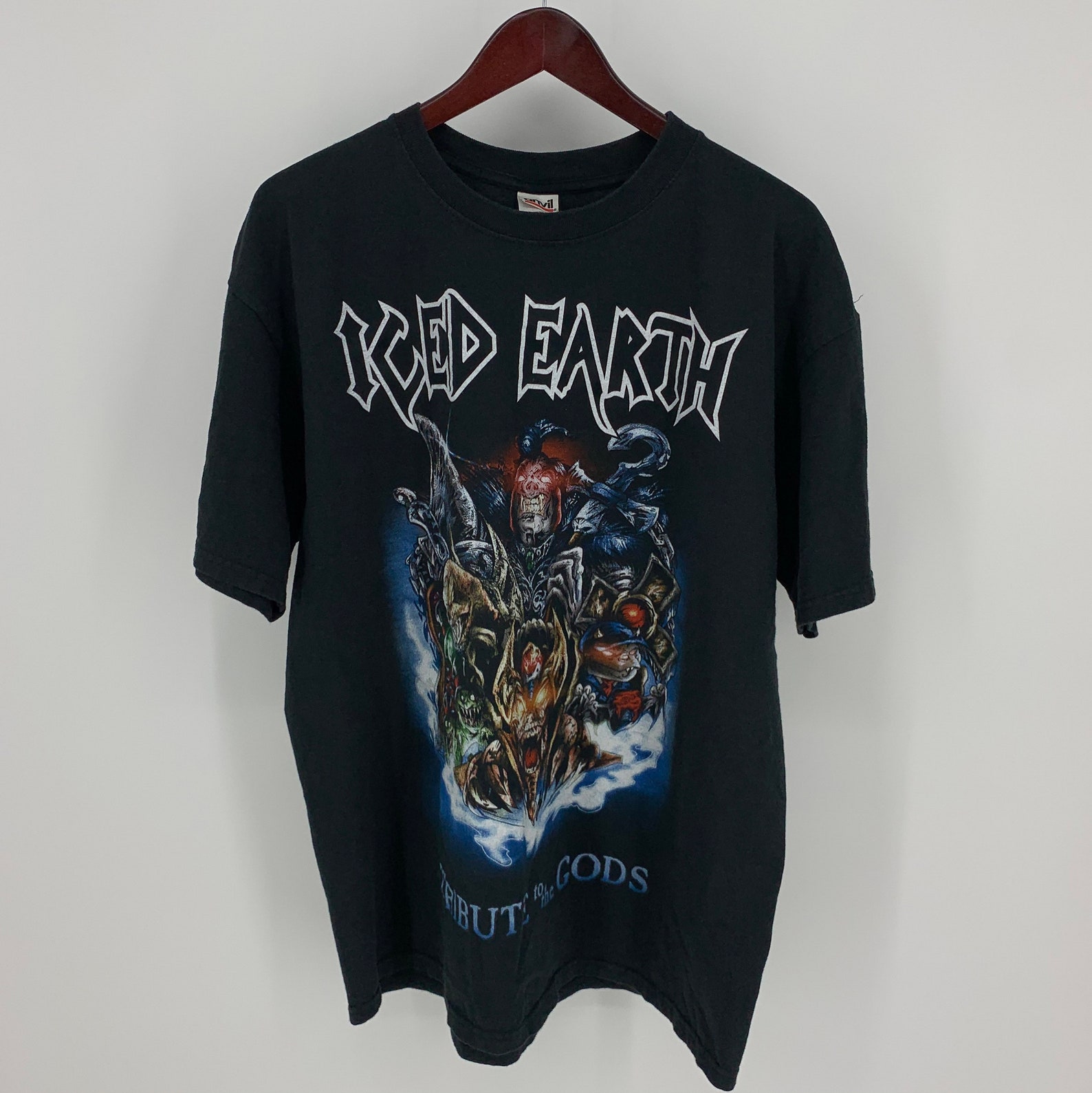 Vintage Iced Earth Tribute To The Gods Album Tour Shirt y2k | Etsy
