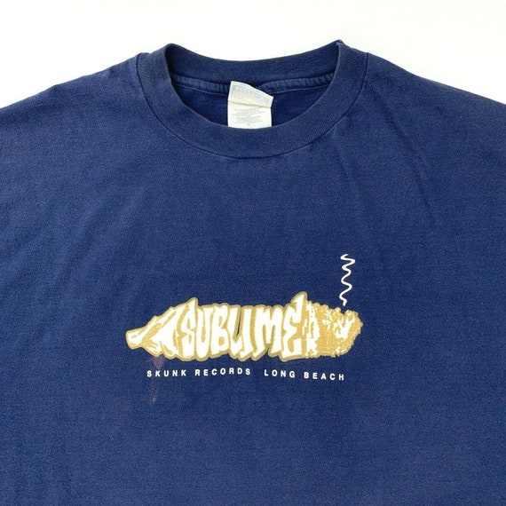 Vintage 90s Sublime Band Weed Blunt T-Shirt Long Beach Skunk