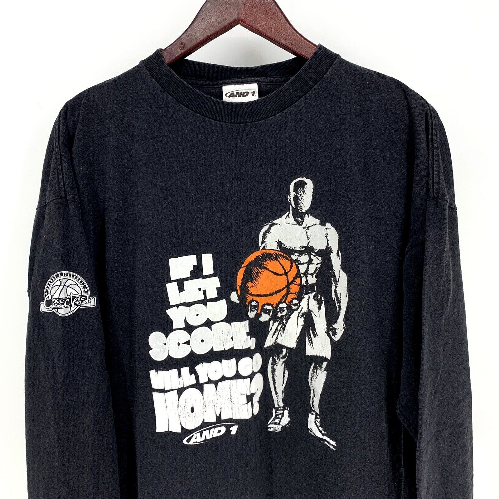 VTG And1 Mens 90s Trash Talk Score Basketball Long Sleeve - Etsy