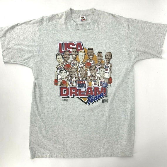 Vintage Salem Sportswear 1992 Dream Team USA NBA T-Shirt Men's Sz Large  Jordan