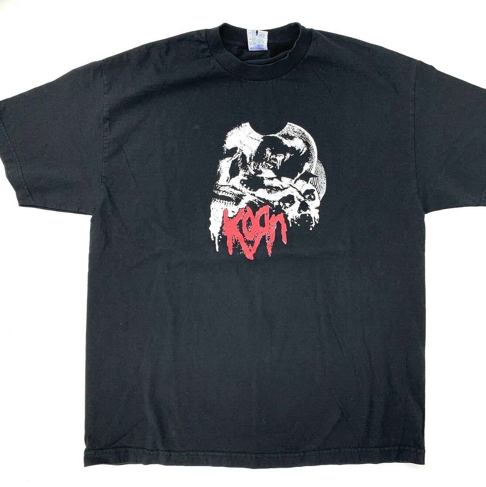 Vintage Korn Panther Skull T Shirt Double Sided Size XL RARE Metal - Etsy