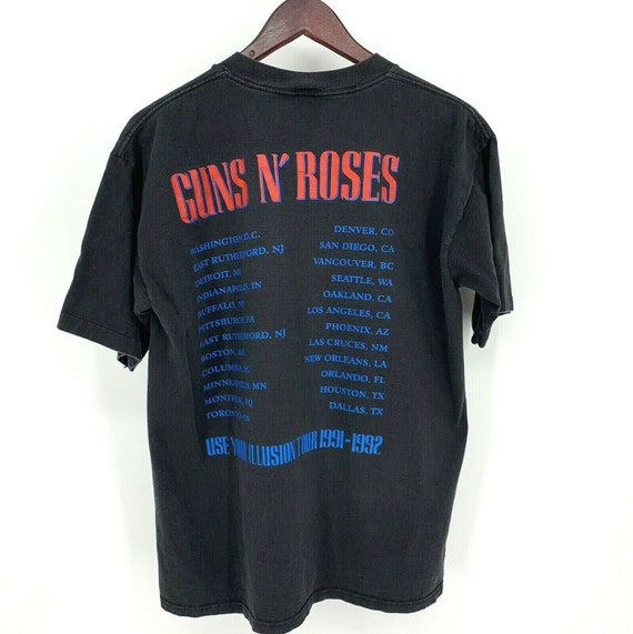 L Brockum Made in USA Vintage 1991 Guns N Roses Gebruik Je Illusie Tour Tee M Kleding Herenkleding Overhemden & T-shirts T-shirts T-shirts met print 