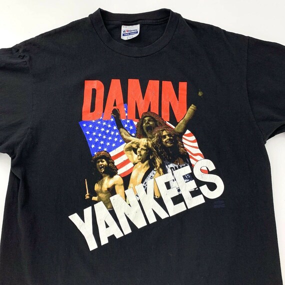 Vintage Damn Yankees Yank This T Shirt XL Ted Nugent Single 