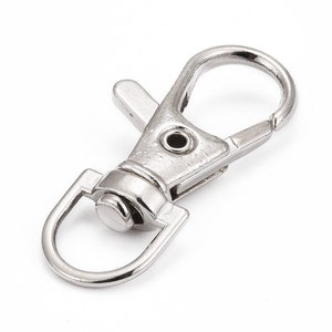 20 Swivel Lobster Claw Clasps, 36x14.6x6mm