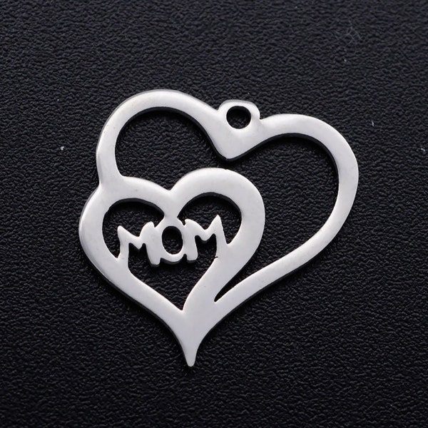 5 Mom Charms Stainless Steel