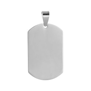 3 Stainless Steel Stamping Blanks, Dog Stamping Blank, Stamping Supplies, Dog Tag, Stainless Steel Pendants Rectangle