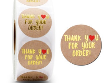 Thank You for Your Order Labels | Etsy
