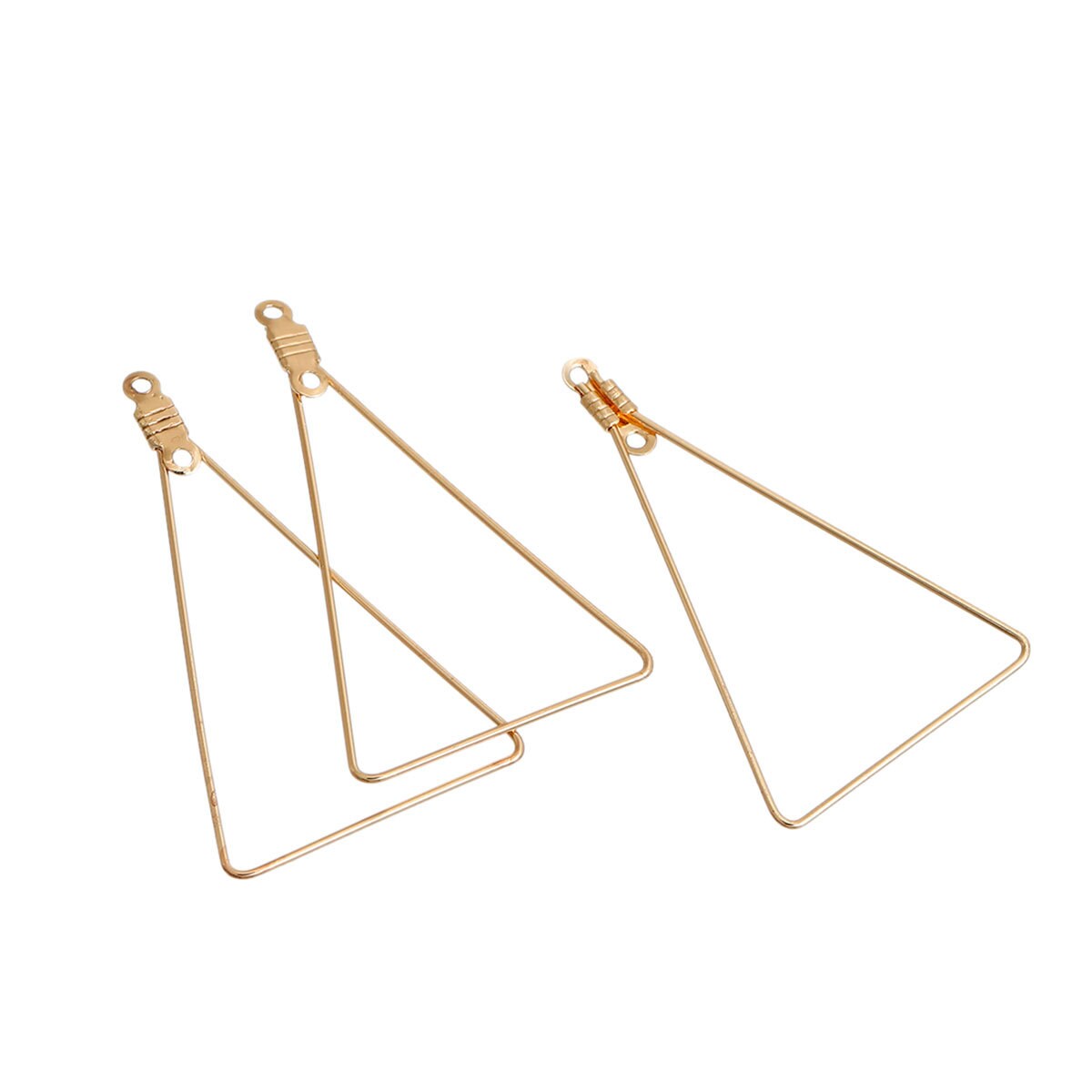Triangle Earring Components Geometric Earring Findings 3332 Etsy