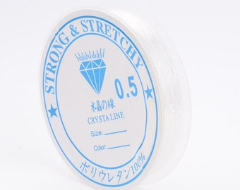 Elastic Stretch Cord Plastic, 0.5mm, 0.6mm, 0.7mm, 0.8mm