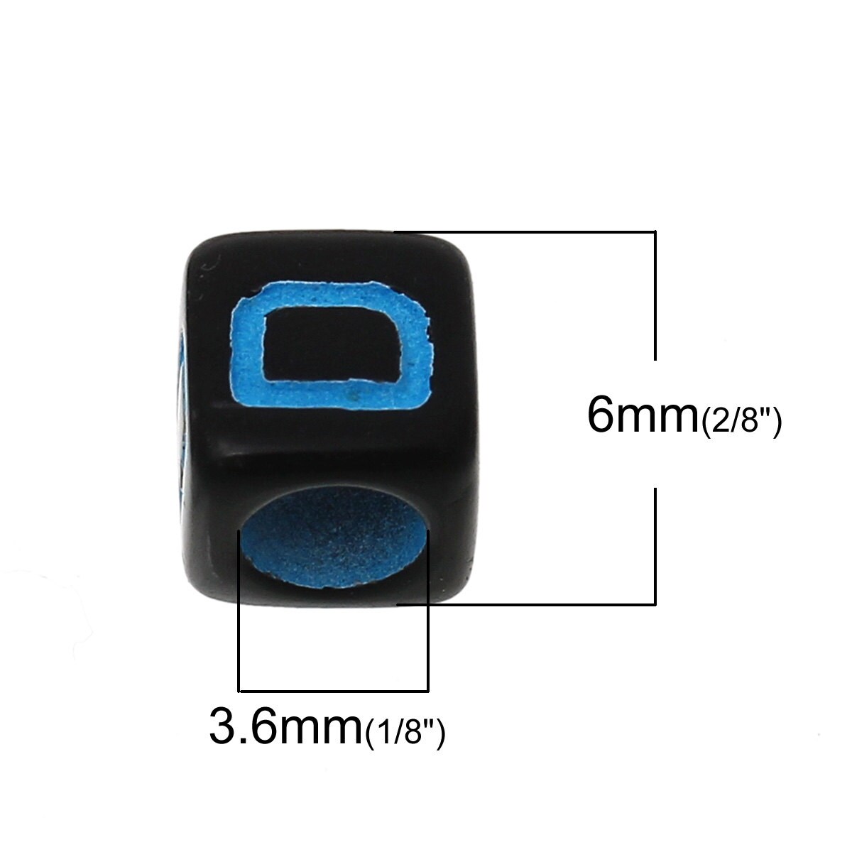 500 6mm cube letter alphabet beads large letter beads 6mm cube beads 