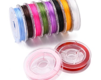 Strong Stretchy Beading Elastic Thread 10 Colors,  0.8mm 10 yards