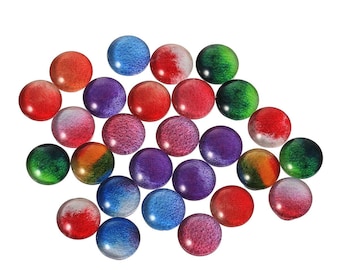 10mm Glass Dome Seals Cabochon, 20 Cabs