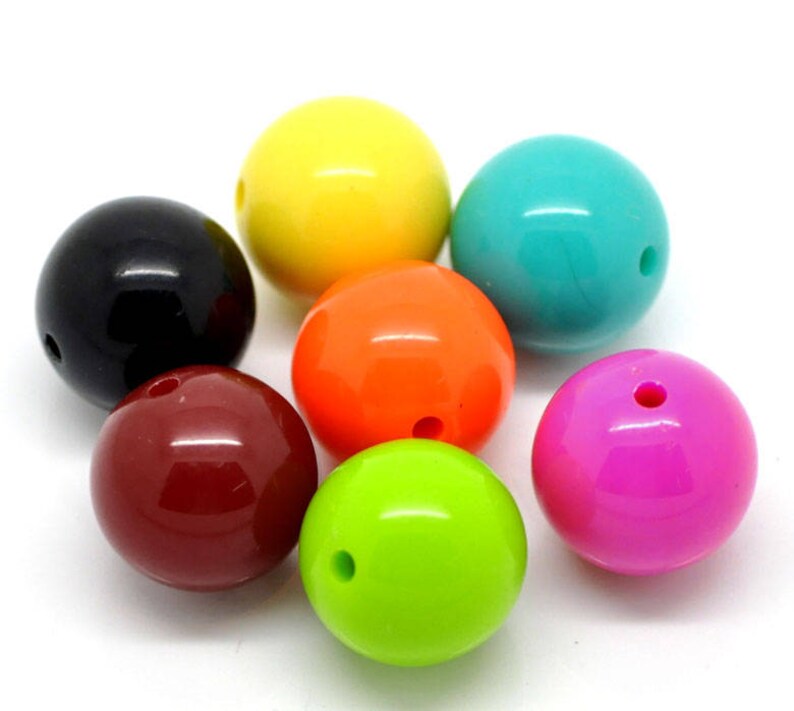 20 Bubblegum Beads 20mm Acrylic 0839 310 - Etsy