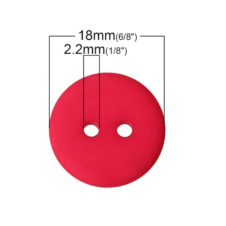 50 Frosted Matte Resin Sewing Buttons 18mm Sewing Supplies | Etsy