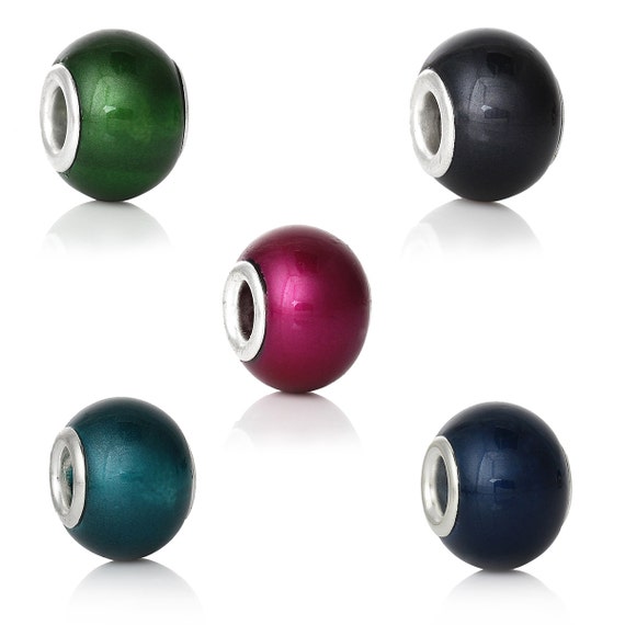 20 European Charm Supplies Beads for Jewelry Making Jewelry Etsy