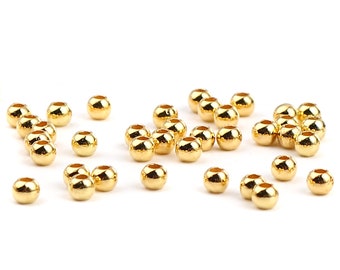 400 CCB Gold Spacer Beads 3mm