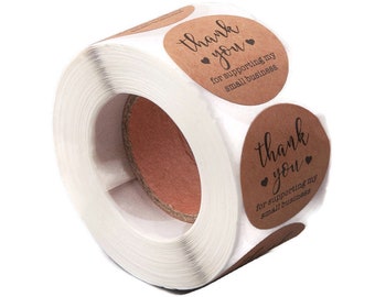 Thank you for supporting my small business adhesive labels
