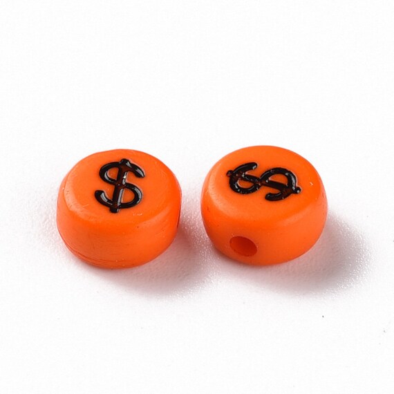 400 Symbol Beads 7mm Math Beads Plus Sign Minus Sign Beads Dollar Sign Beads Asterisk Beads Ampersand Beads Etsy Canada