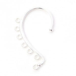 Silver Ear Climber, Gold Ear Cuff, Left Ear Cuff, Right Ear Cuff, Rose Gold Ear Cuff, Jewelry Supplies