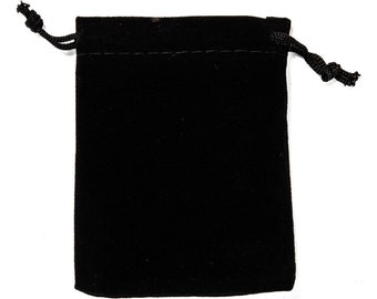 Black Velvet Pouches 9cm x 7cm